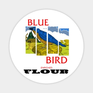 BLUE BIRD BLACK FLAG Magnet